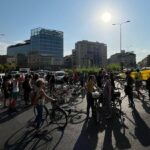 Milano manifestazione contro morti in bici Piazzale Loreto 26 giugno 2023 autore ignoto