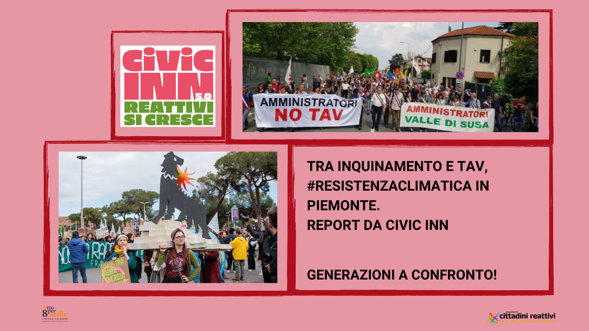 Tra inquinamento e Tav, #resistenzaclimatica in Piemonte. Report da CIVIC  INN - Cittadini reattivi